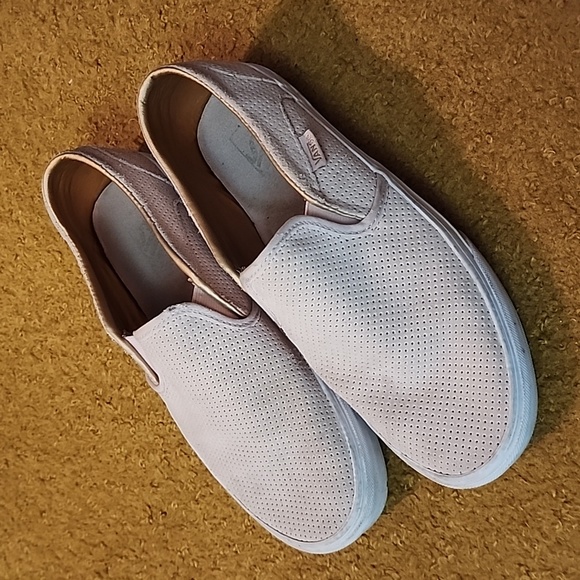 Vans Shoes - Vans Classic Slip On Women's Pink Nubuck Sneakers Shoes Size w8